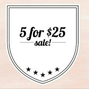 5 items for $25!!! NEED ITEMS GONE!